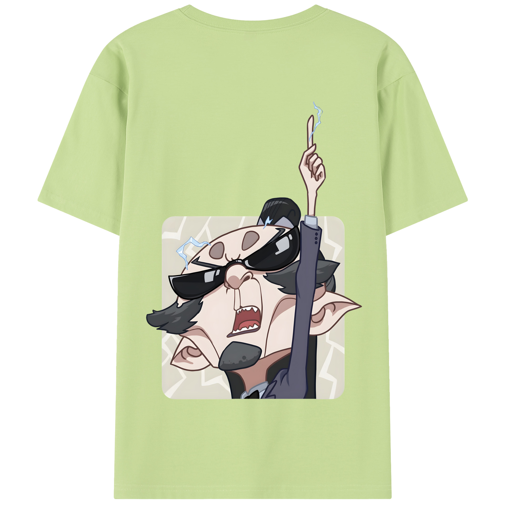 （画像用） Ne Zha 2 ナタ 魔童の大暴れ 綿100％半袖Tシャツ（背面プリント）